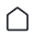 Line representation of a house