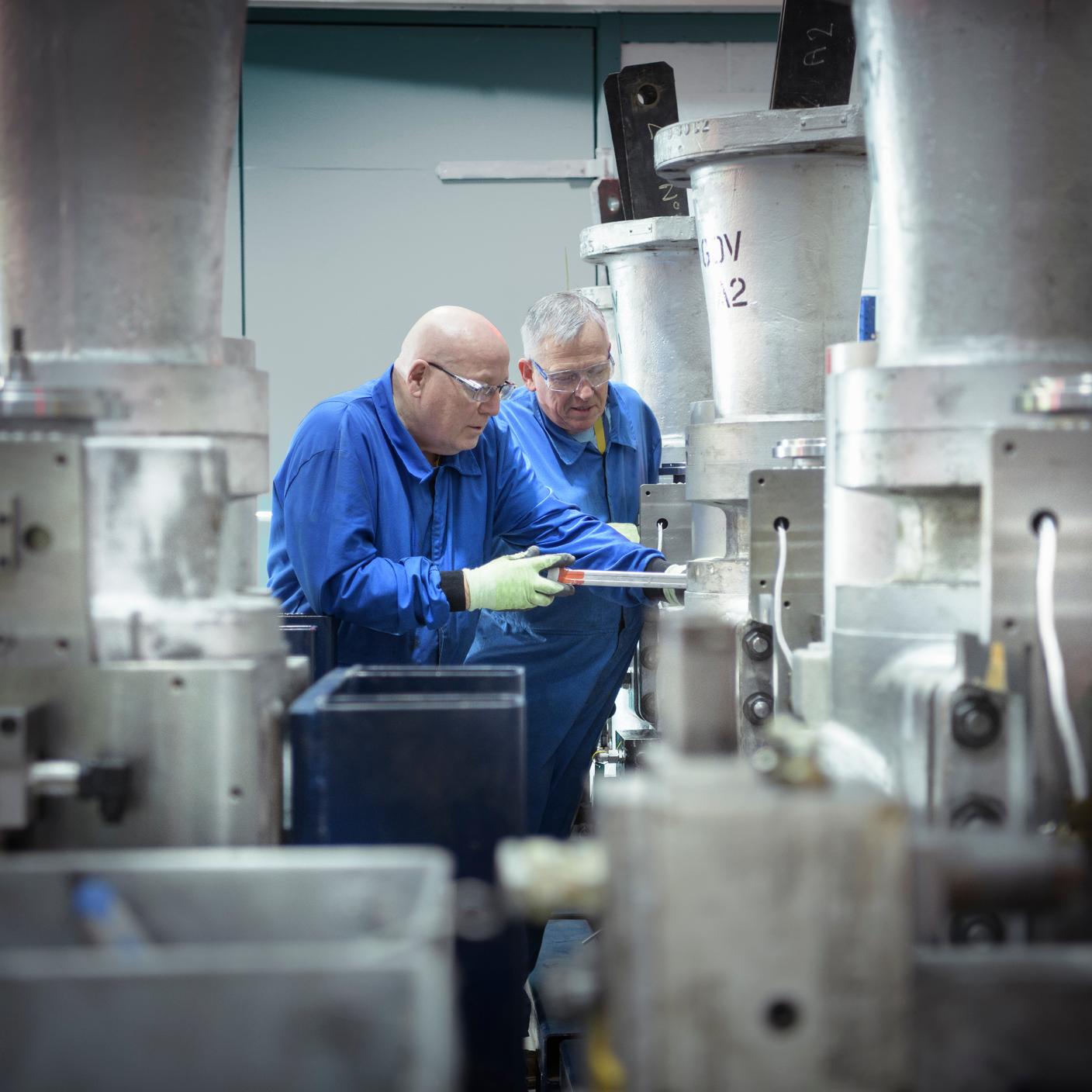 employees at a manufacturing plant