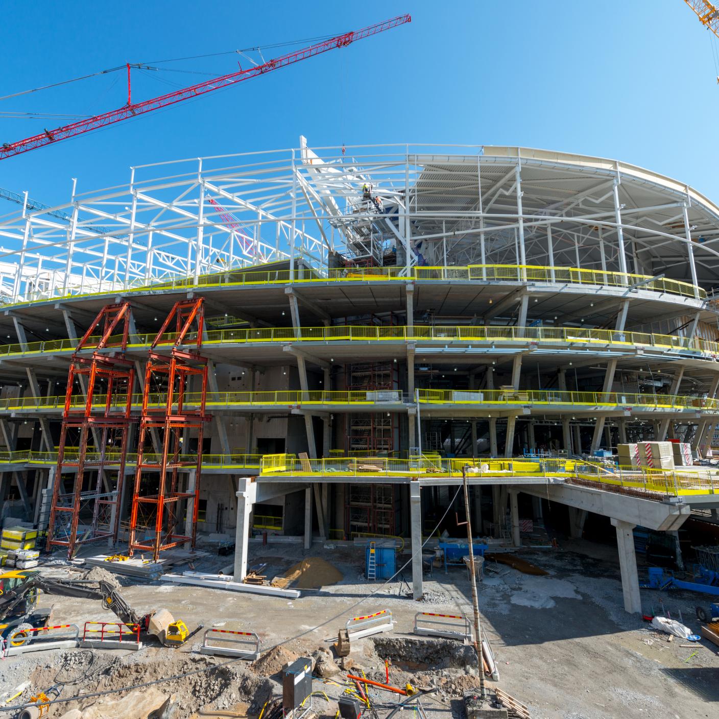 Big Construction of a arena,